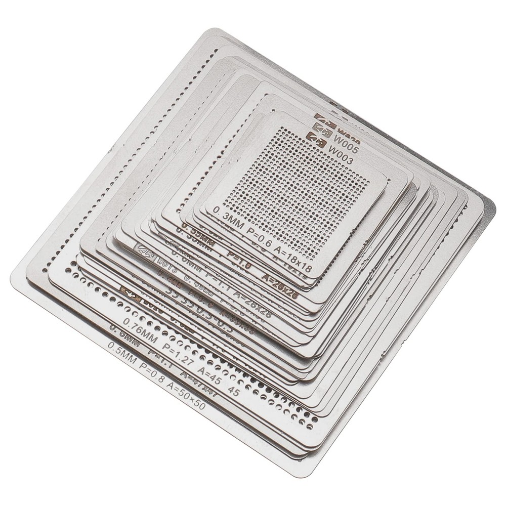 36pcs BGA Reballing Stencils Rework Station