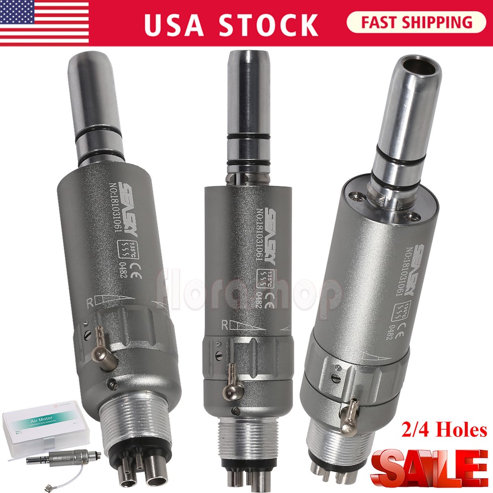 NSK Style Dental Slow Low Speed Handpiece E-type Air Motor Micromotor 4 Holes M4