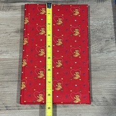 2 Vtg Nelson-Regency 1990s Fabric Covered Teddy Bear Lined Blank Journals NOS