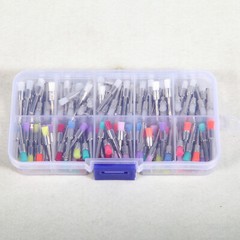 200 PCS Dental Nylon Polishing Flat Latch Polisher Prophy Brush Disposable mix