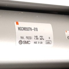 SMC MGCMB50TN-610 Guided Cylinder, Bore: 50mm, Stroke: 610mm, 1.0MPa, 1/4″ NPT