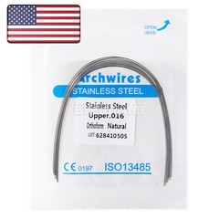 Dental Ortho Stainless Steel/NIti Super Elastic Arch Wires Round Ovoid Natural