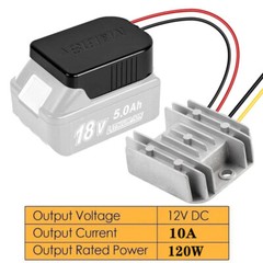 DC 18V to 12V 10A 120W Step Down Converter Voltage Regulator For Makita Battery