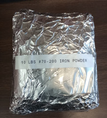 iron powder 20 pounds (10lbs 70-200 mesh, 10 lbs 200+ mesh)