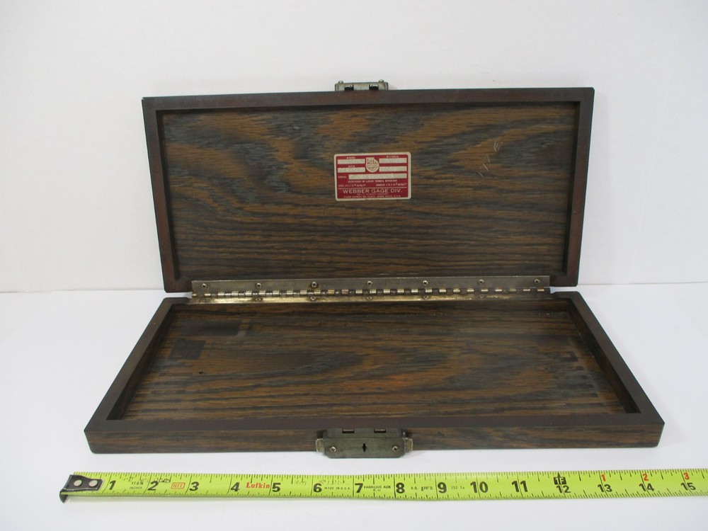 STARRETT WEBBER Croblox Gage Block Storage CASE (only) Model # SCS81A in GC