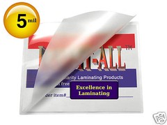 LAM-IT-ALL School ID Cards Hot Laminating Pouches 5 Mil 2-1/2 x 3-5/8 (25/pack)