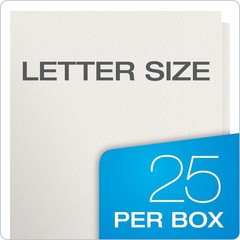 Oxford Twin-Pocket Folders 25 Count Letter Size White Textured Paper 100 Sheets