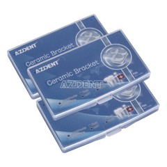 AZDENT Dental Ceramic Brackets Orthodontic Braces Roth.022 345 Hooks 20pcs /kit