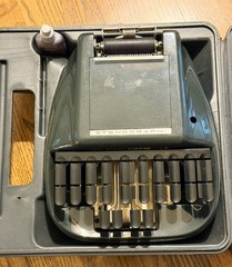 Vintage 1980’s Stenograph Court Reporter Shorthand Machine Case, Paper FREE SHIP