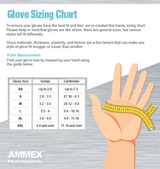 AMMEX White Latex Disposable Exam/Medical Gloves 4 Mil, Powder Free