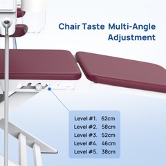 Portable Dental Folding Chair Air Turbine /Scaler /Hygiene Prophy Handpiece 4H