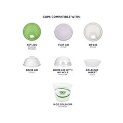 ECO PRODUCTS GreenStripe Clear Compostable 9oz PLA Plastic Cups, Case of 1000…