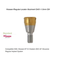 Locator abutment W/Male cap Inserts For DIO UF(ll) Novaloc Fixture Regular 1-7mm