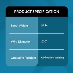 MIG Welding Wire ER70S-6 .030″ 10lb Spool – Low Splatter Mild Steel Wire for All