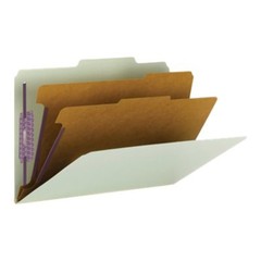 Smead Pressboard Classification File Folder Safeshield Fasteners 2 Dividers 2