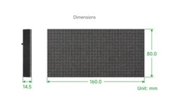 RGB Full-Color LED Matrix Panel 2.5mm Pitch 64×32 Pixels Waveshare
