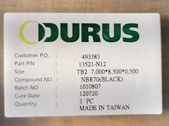 Durus 13521-N12 7.00″x8.500″x0.500″ Oil Seal