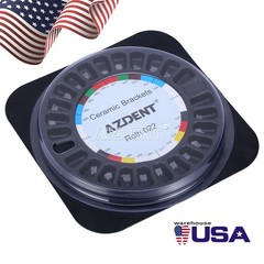 AZDENT Dental Orthodontic Ceramic Brackets Brace Roth/MBT .022 hooks 345