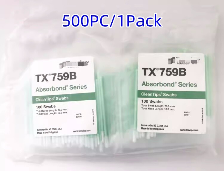 1Pack NEW, 500PCS of TX759B polyester fiber purification fiber cleaning swabs