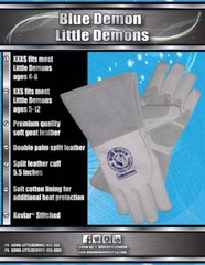 Little Demons MIG Welding Gloves Blue Demon