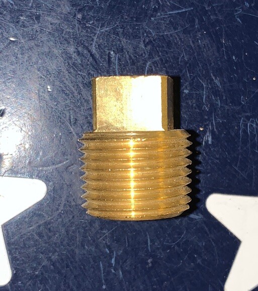 Merit 3/8” Male NPT Brass Pipe Plug 3/8 MNPT