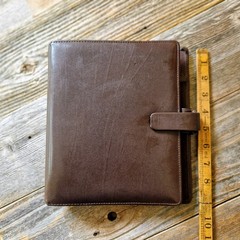 Filofax Metropol A5 Organizer Binder | Chocolate Brown Faux Leather