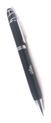 3ct pen Lot: Misprint Executive Metal Fidget Spinner Pens w/Stylus: BLACK