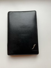 Filofax Boston Pocket Slim Organizer Black Deluxe Nappa Leather EUC
