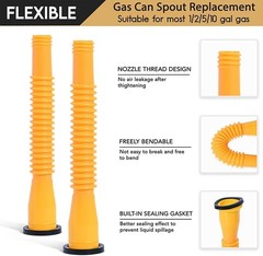 3x Replacement Gas Can Spout Nozzle Vent Kit for Plastic Gas Cans Old Style Cap7