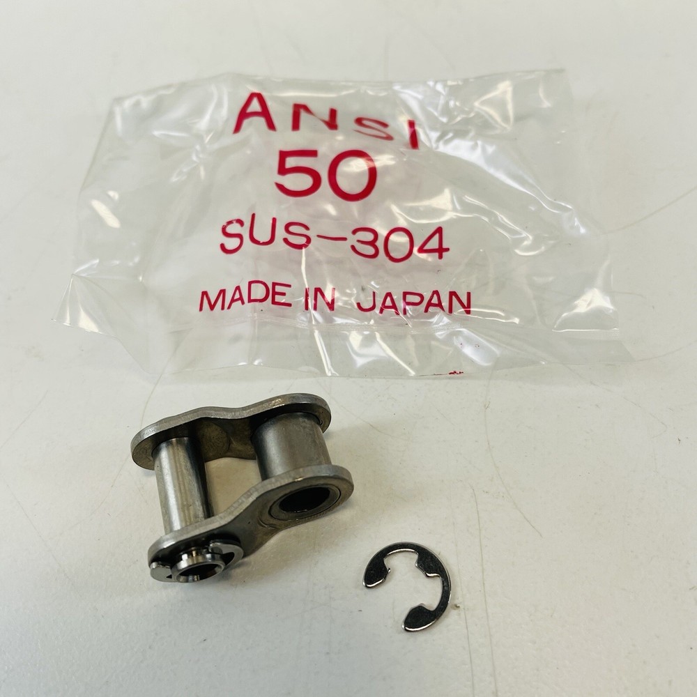 ANSI 50 SUS-304 Offset Link – Stainless Steel – Made in Japan (Qty. 40 Pcs.)