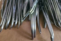 Lot of 200+ Assorted Tissue Forceps Straight, curved, tissue and scissors..