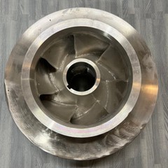Unmarked Stainless Steel Closed Impeller For Centrifugal Pump
