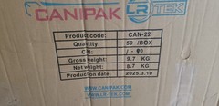 Qty. 12- CaniPak Manual Canister Protective Tubes Black New with Caps, CAN-22