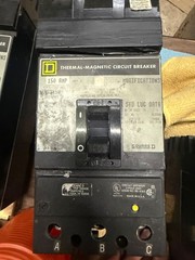 Square D KA36150 3-Pole 150A 600V 3-Phase Circuit Breaker