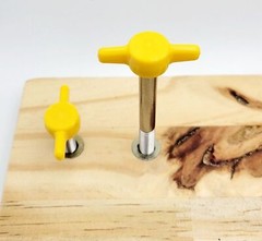 1/4″-20 Thumb Screw T Bolts Yellow Butterfly Plastic Clamping 1 1/4″ Knob Cap