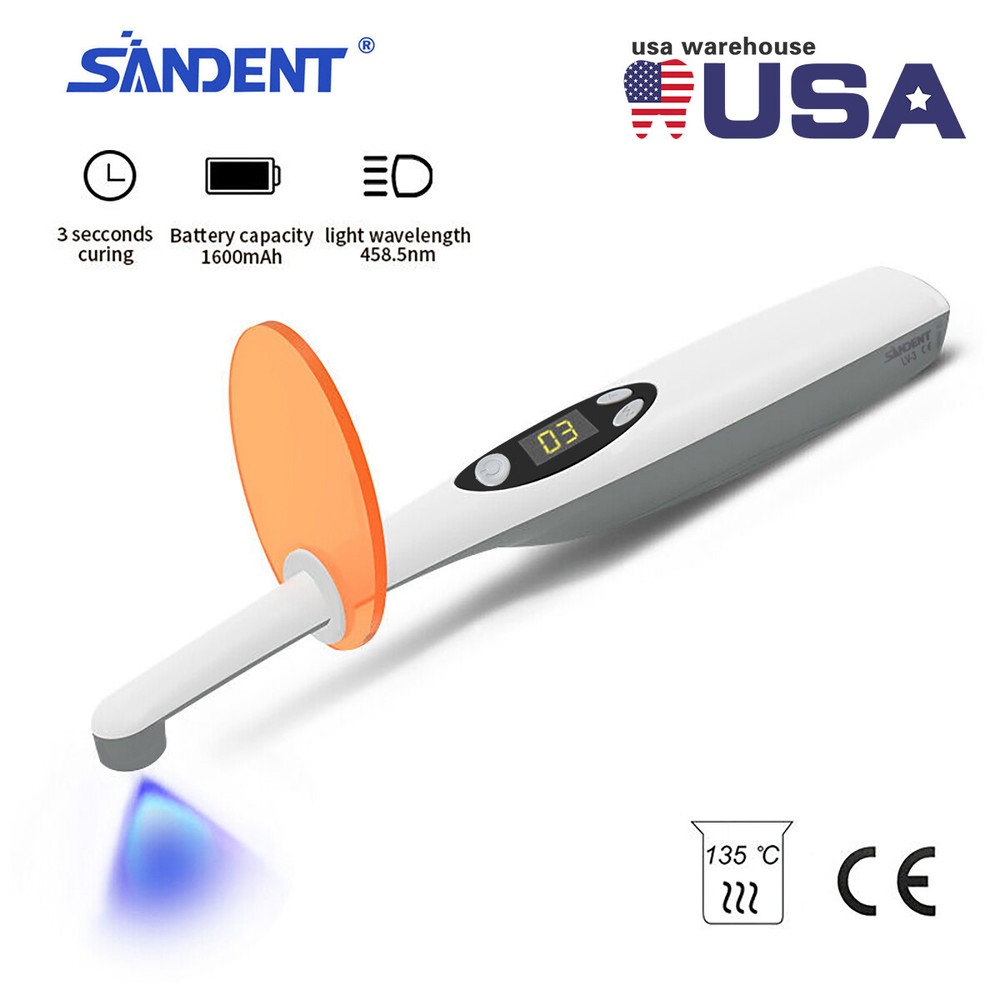 Dental Woodpecker iLed Style Curing Light 3 Sec Resin Cure Lamp Cordless LED 3S