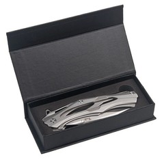 Hunting Pocket Knife, 4″ 5Cr13 Steel Blade Steel Handle for EDC Camping Gifts