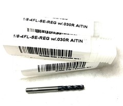 5PC Carbide Plus CP-22420 1/8″ 4FL Corner Radius End Mill .03R Carbide AlTiN NEW