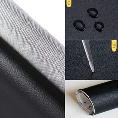 Update Self Adhesive Faux Leather Sheet Vinyl Upholstery Leather Fabric Material