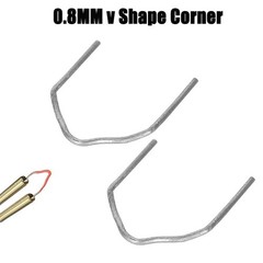 500 Pcs Hot Staples, Stapler Kit Welding 0.8MM v Shape Corner, Silver