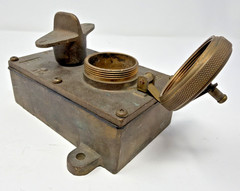 Vintage KONDU Bronze Watertight Surface Mount Rotary Switch Box Marine