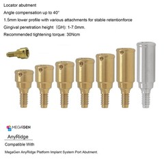 Titanium Overdenture Locator Abutment Dental abutment for All Implant System