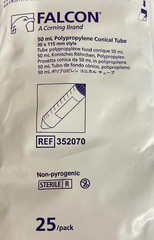 Corning Falcon 352070 50mL Conical Centrifuge Tubes 30x115mm Pack of 25