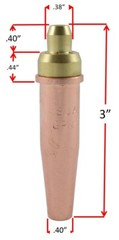 SÜA – 1-GPN Propane Cutting Tips replacement for Victor, (BIG TIPS), All Sizes