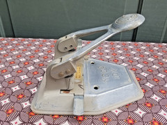 Vintage Acco 10x Two-Hole Paper Punch Office Equip. (Heavy) New York USA Natser