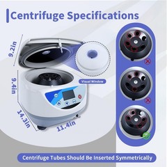 PRP Centrifuge Machine w/6x10ml 110V 500-5000RPM Electric Centrifuge Machine