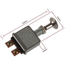 MDY Auto Toggle Switch Heavy Duty Push-Pull-On-Off Switch with 2 Position 2 C…
