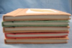 5 Handmade Natural Paper Blank Book-Journal-Diary-Notepad-Dream Book-Memo NOS
