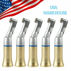 5*NSK Style Dental Low Speed Contra Angle Latch 2.35mm burs E-type GOLD good