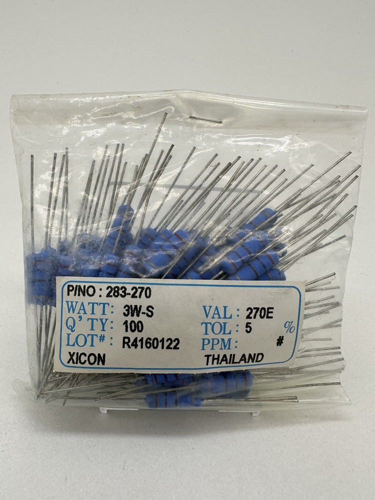 100 Qty Xicon Resistors 283-270